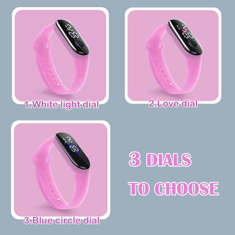 [New] LED Electronic Watch Student Fashion Creative Luminous Fluorescent Boy and Girl Touch Waterproof Watch