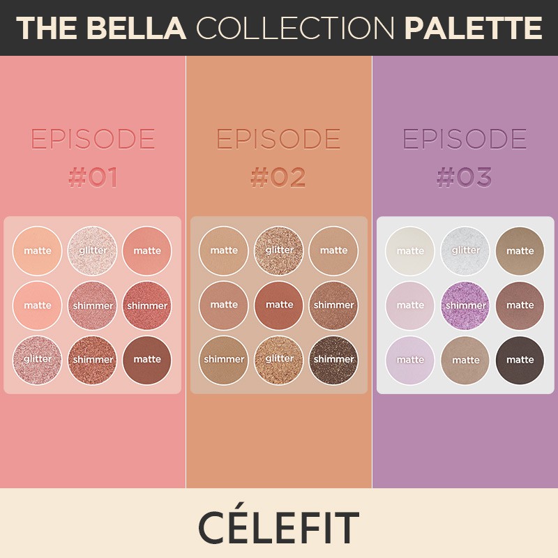 Bảng phấn mắt Celefit The Bella Collection 17g