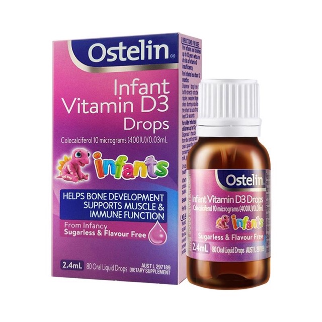 Vitamin D3 Ostelin Infant Drop 2.4ml của Úc