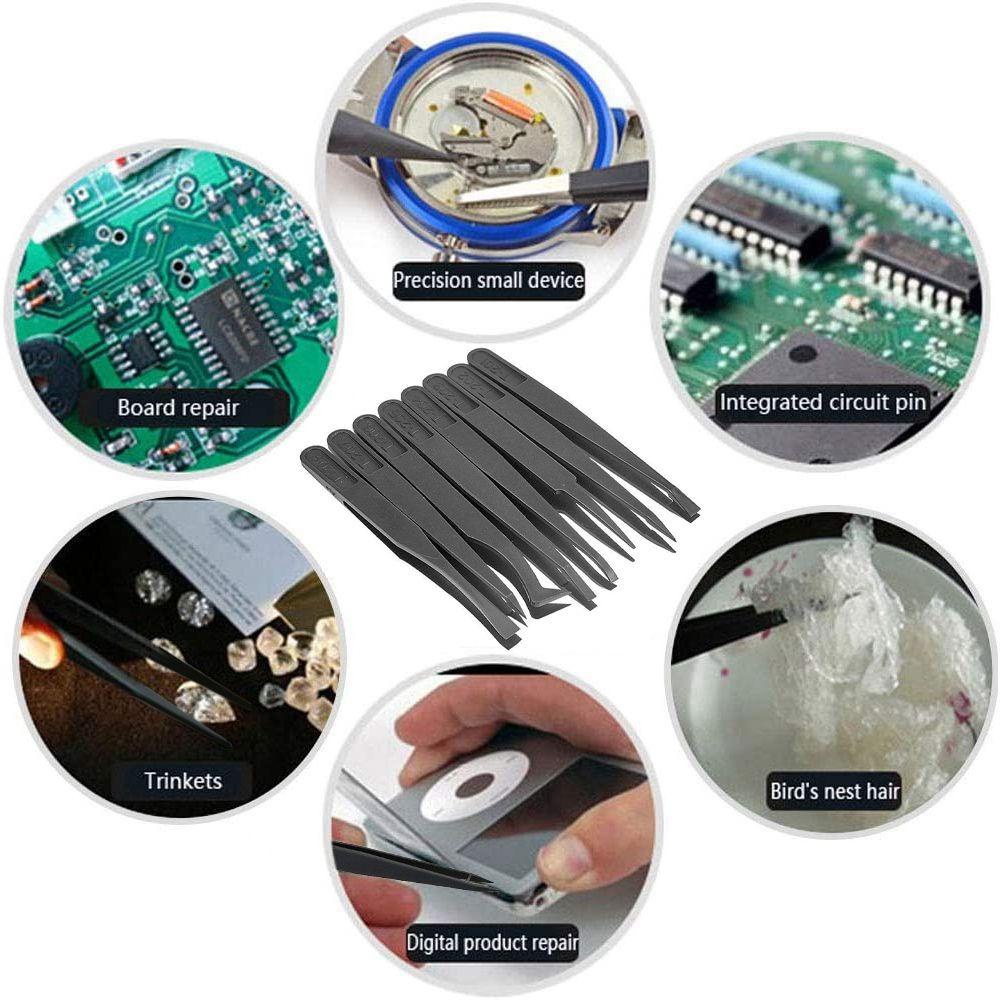 Nhíp AUGUSTINE Bằng Sợi Carbon Chống Tĩnh Điện Dùng Trong Phòng Thí Nghiệm / Làm Việc Tại Nhà