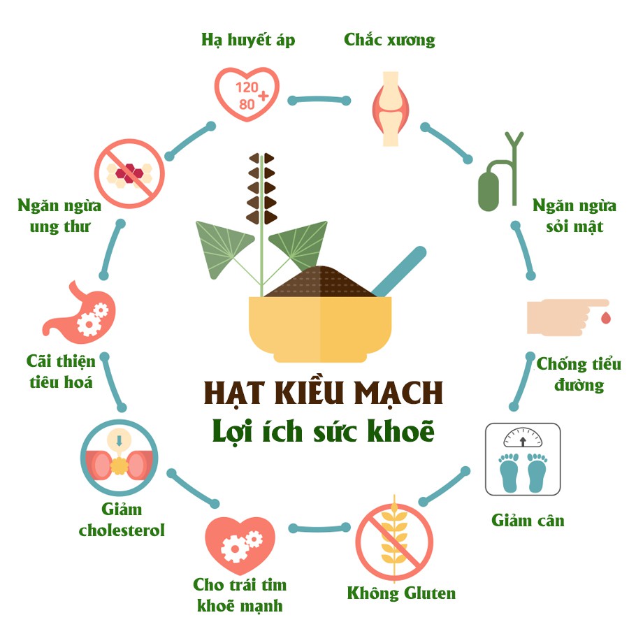 Hạt kiều mạch nhập khẩu Nga (Hộp 400gr)