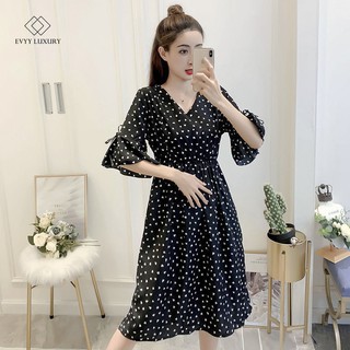 Váy bầu kết hợp váy cho con bú ti tiện lợi lịch sự che khuyết điểm cho chị em sau sinh từ Evyy Luxury