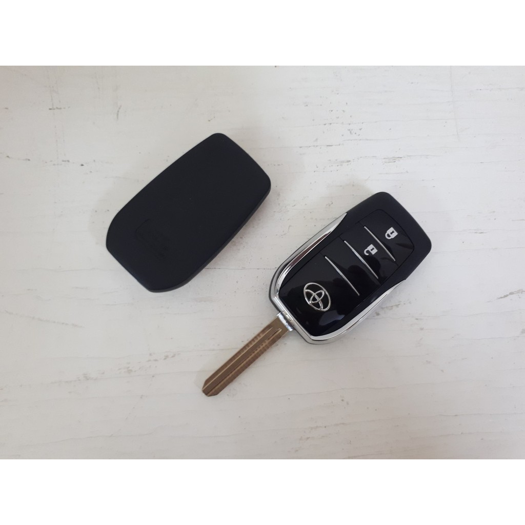 [Vỏ Chìa Khóa Toyota] Vỏ Chìa Khóa Gập 2 Nút Cho Xe Ô Tô Toyota Các Dòng Camry, Yaris, Crolla Altis, Innova và Vios