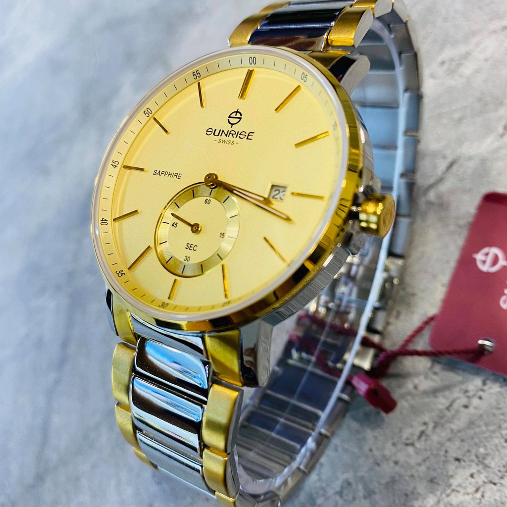 Đồng hồ Sunrise nam chính hãng Nhật Bản M1141SA.SG.V - kính saphire chống trầy - bảo