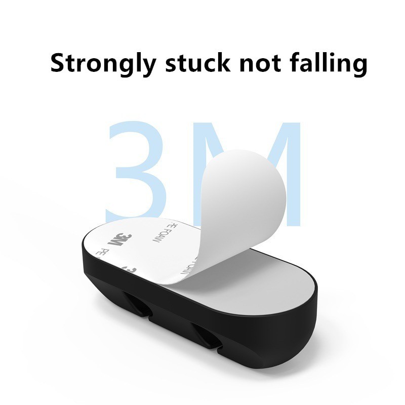 Giá kẹp giữ dây cáp LAMMCOU USB chất liệu silicone gọn gàng dành cho bàn làm việc