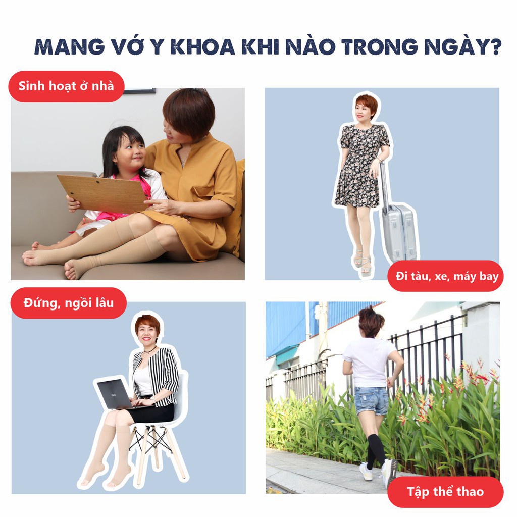 ✅ Vớ Suy Giãn Tĩnh Mạch JOBST Ultrasheer (Màu Da, Hở Ngón) | Tất Y Khoa - Cực Siêu Mỏng [Made in USA] -VT0042