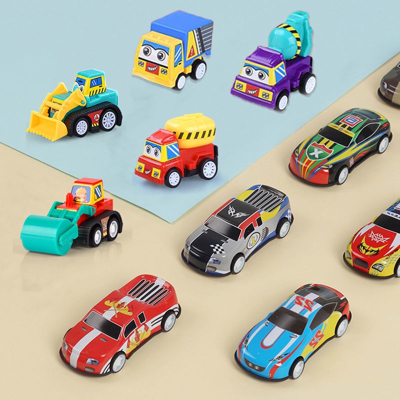 Bộ Đồ Chơi 20 Món Xe Kéo Lùi Xe Hơi Mini Giáo Dục Cho Bé