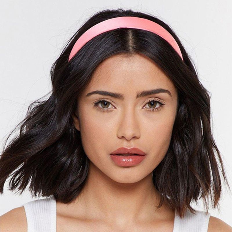 Băng Đô Cài Tóc Nhựa Bản Rộng Màu Sắc Ngọt Ngào Đơn Giản Phong Cách Retro