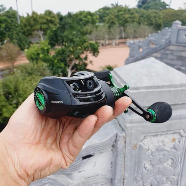 Máy Ngang Câu Lure Proberos Xanh Đen Chuyên Đồ Câu Lure Máy Ngang _ Lure Lóc