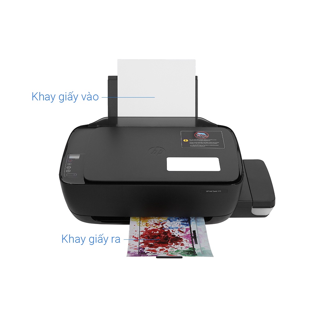Máy In Phun Màu HP đa năng in scan copy Ink Tank 315  - Bảo hành 12 tháng