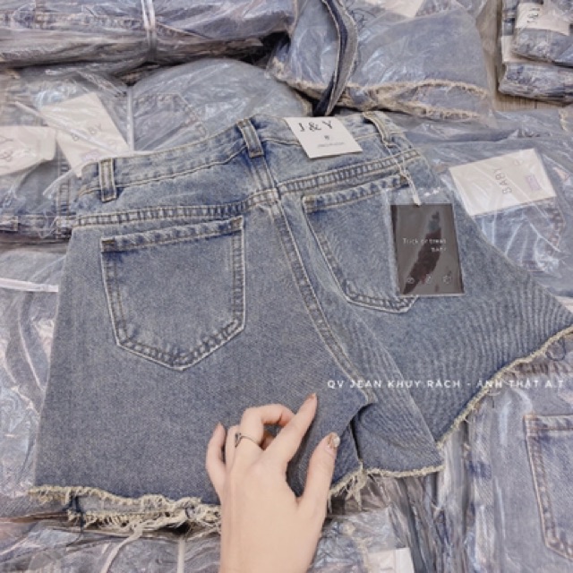 [Ảnh Thật + Video] Quần Váy Jean Khuy Rách Lệch | BigBuy360 - bigbuy360.vn