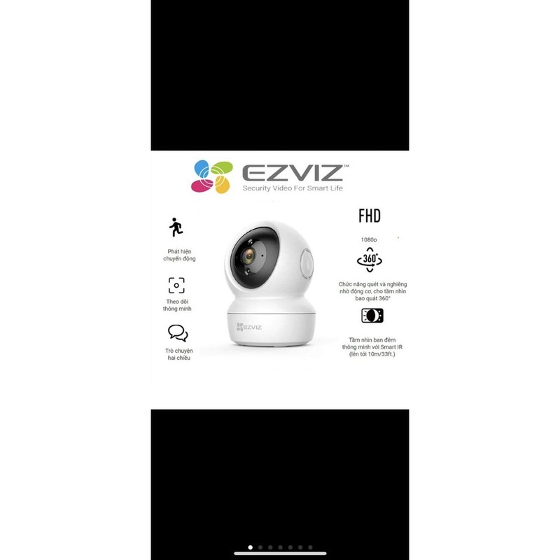 Camera Wifi EZVIZ C6N xoay 360 độ, âm thanh 2 chiều, ghi hình 1080p - Bảo hành chính hãng 2 năm