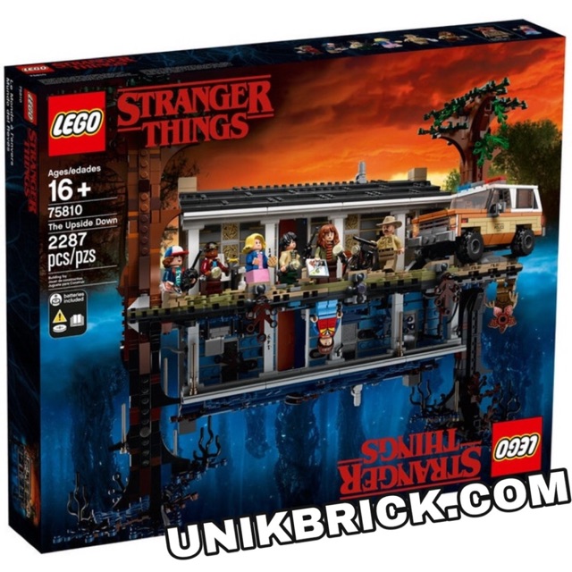 [CÓ HÀNG] Lego UNIK BRICK 75810 The Upside Down Thế giới ngược trong Stranger Things chính hãng (như hình).