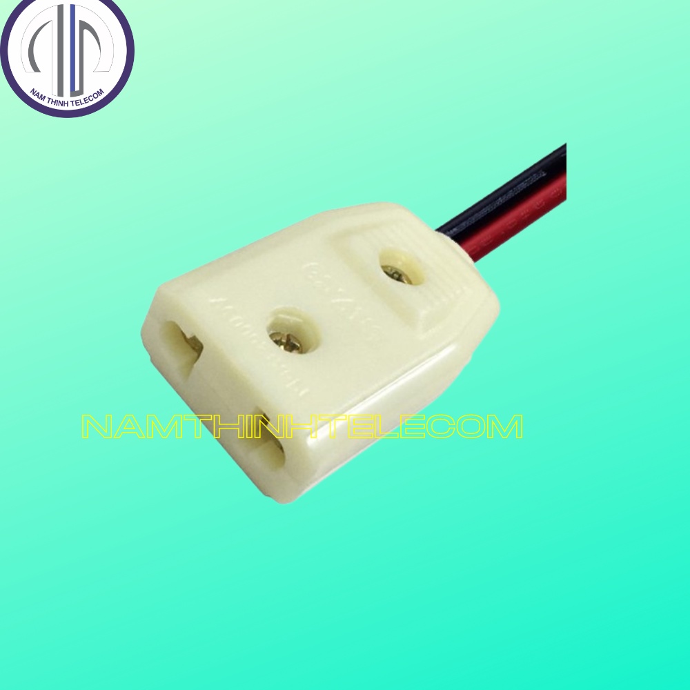 Phích cắm âm liền dây nối, ổ cắm điện âm, phích điện dương cho nguồn camera chịu nhiệt cao