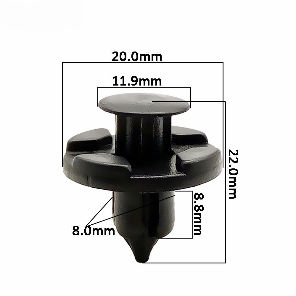 FENDER Set 1 / 6 / 50 Đinh Tán Nhựa 8mm Chuyên Dụng Cho Xe Hơi Myvia ALZA TOYOTA Axia Perodua HONDA Nissan