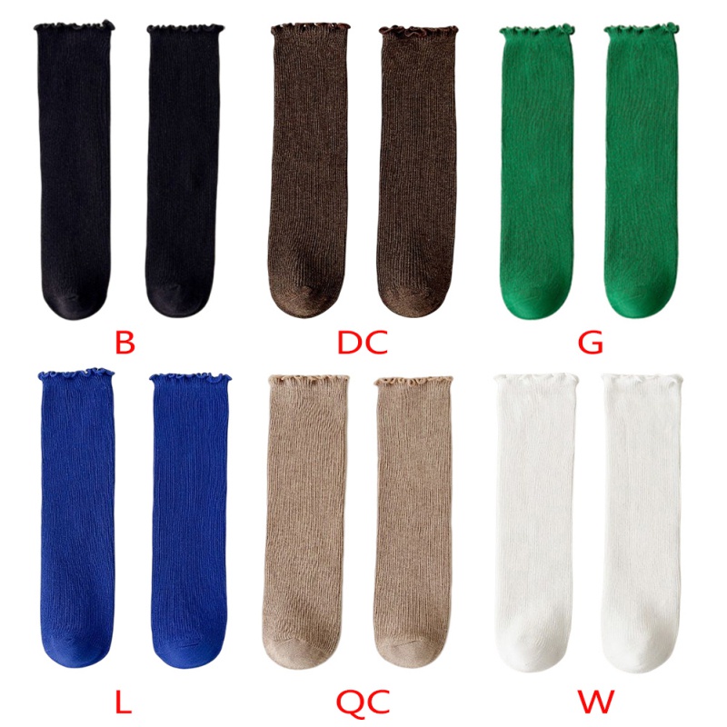 Đôi Khuyên Tai Cotton Màu Trơn Không Xương Cho Bé Gái