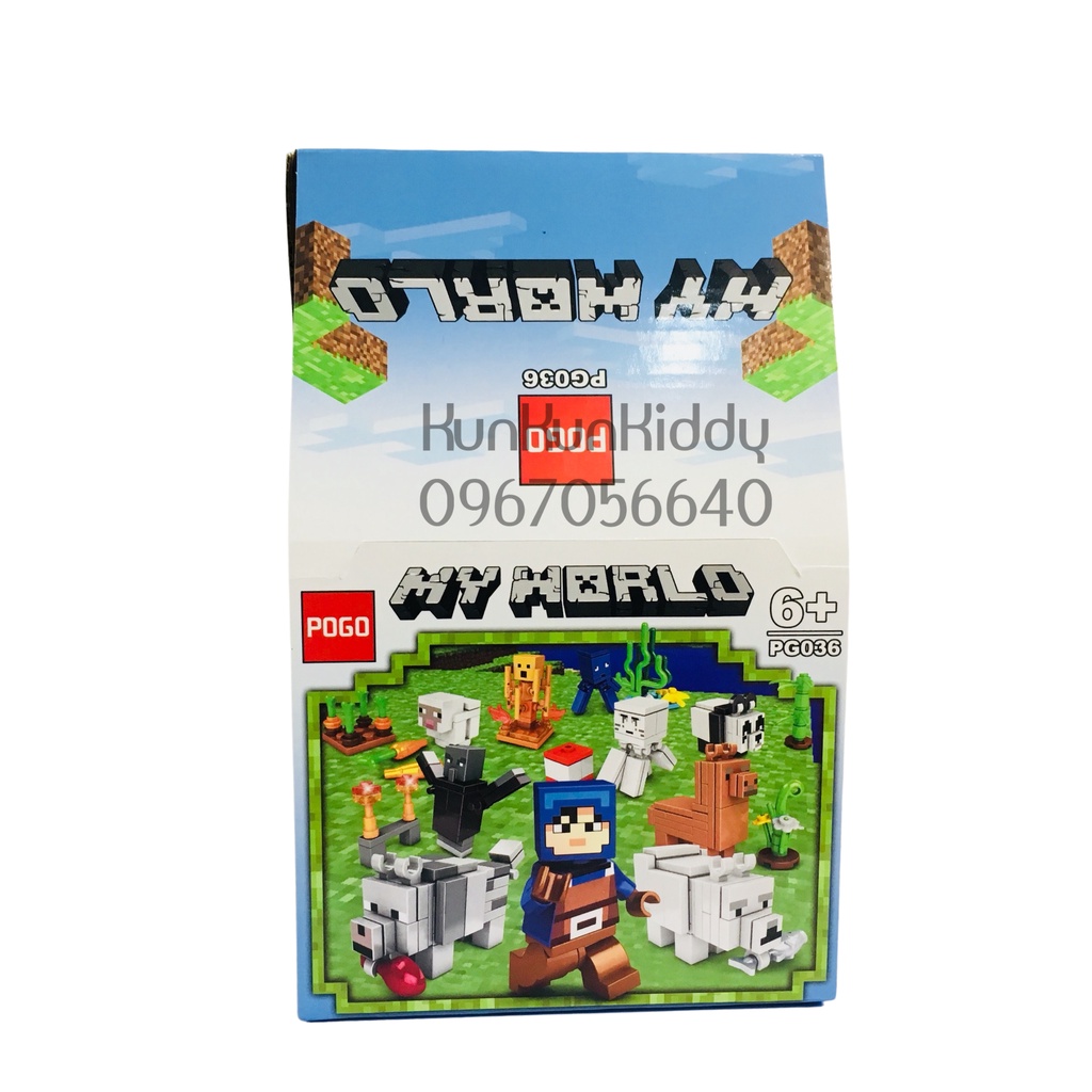 Đồ chơi mô hình lắp ráp Minecraft mini cho trẻ em
