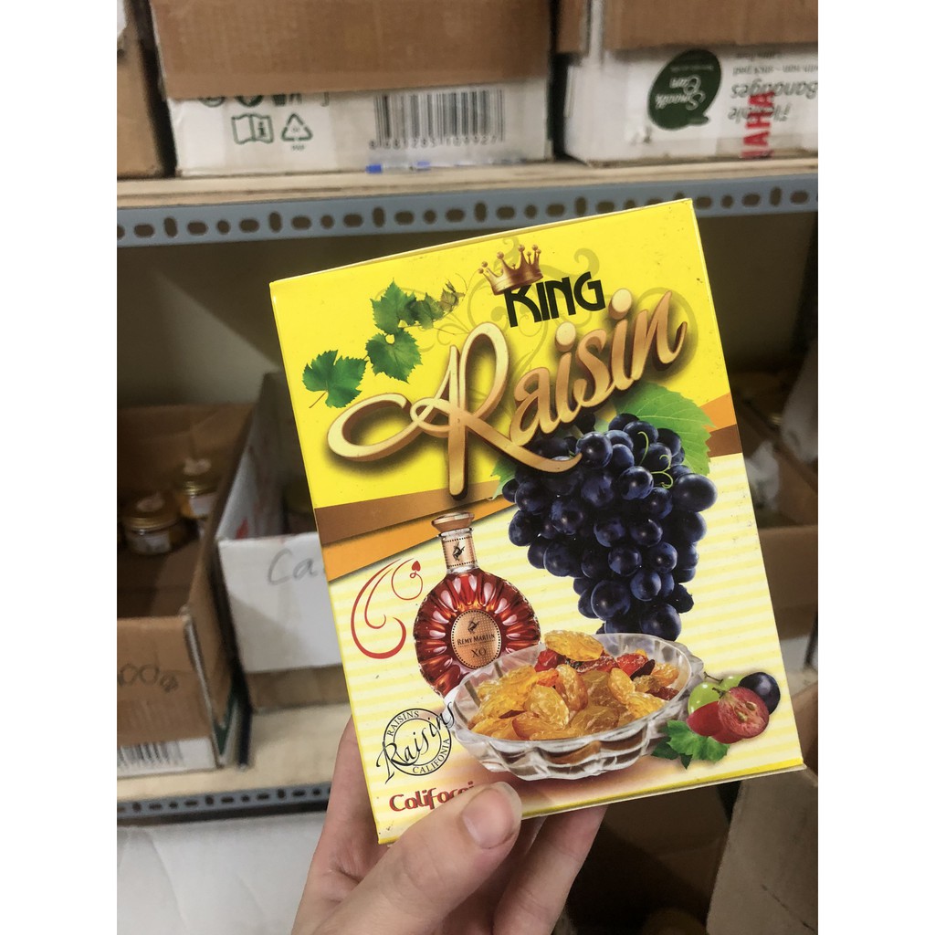NHO KHÔ RAISINS QUEEN KING HỘP GIẤY 150GR