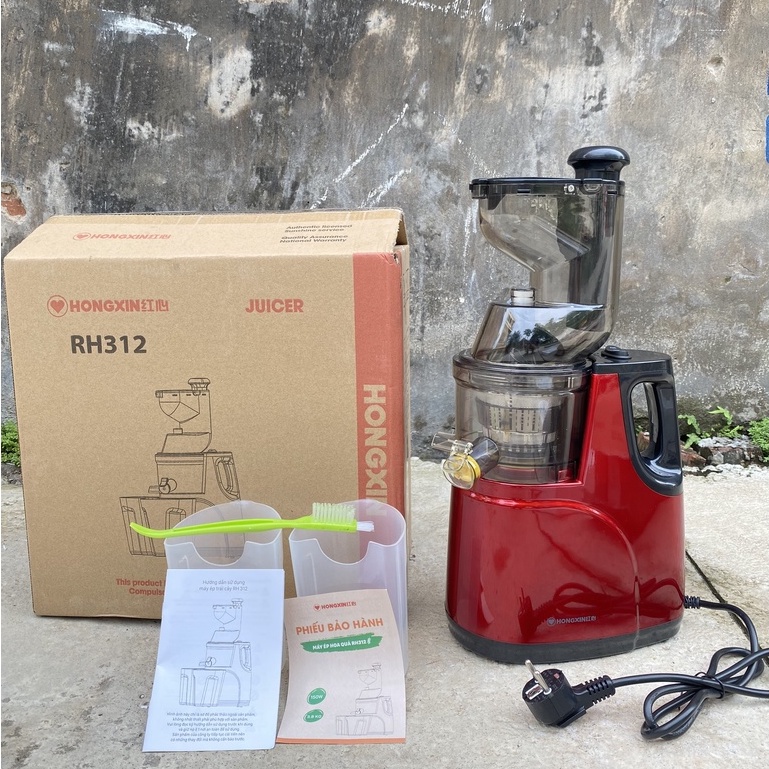 Máy ép trái cây rau củ quả tốc độ chậm savtm je07, hongxing rh312