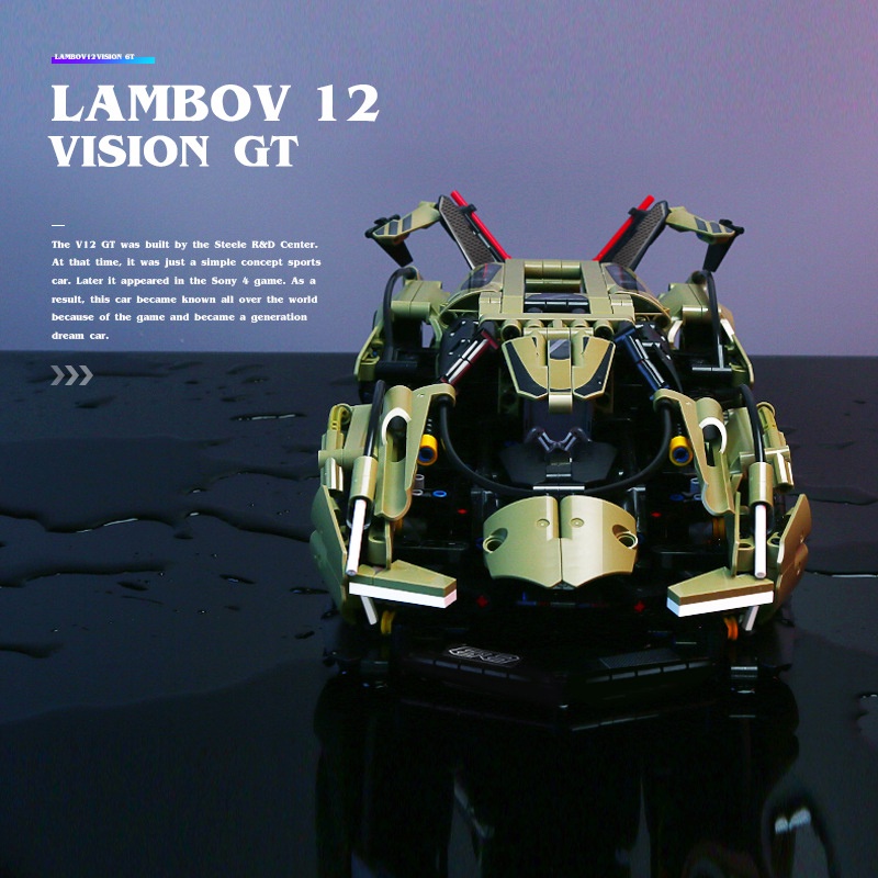 Đồ Chơi Lắp Ráp Mô Hình Siêu Xe TECHNIC Lamborghini Lambo V12 Vision SY8553 Với 1039 PCS