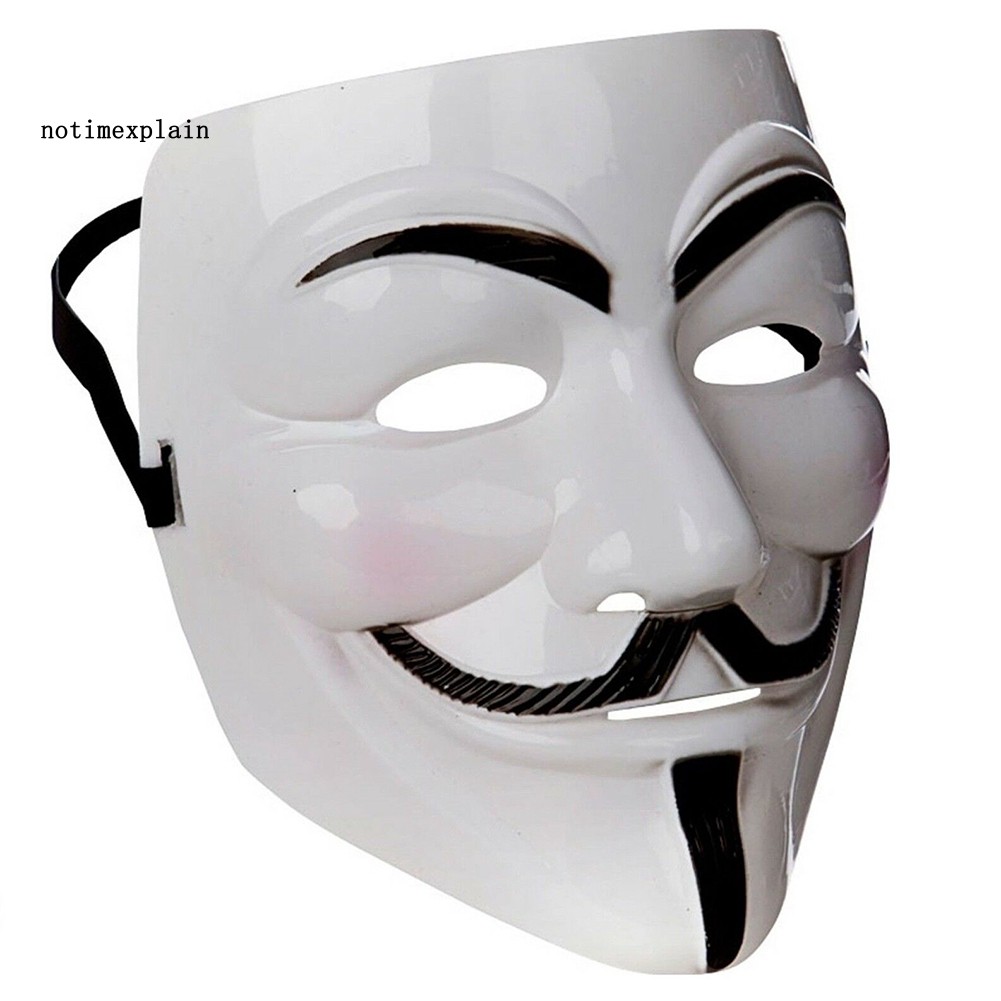 Mặt nạ hacker vô danh V for Vendetta đạo cụ tiệc Halloween