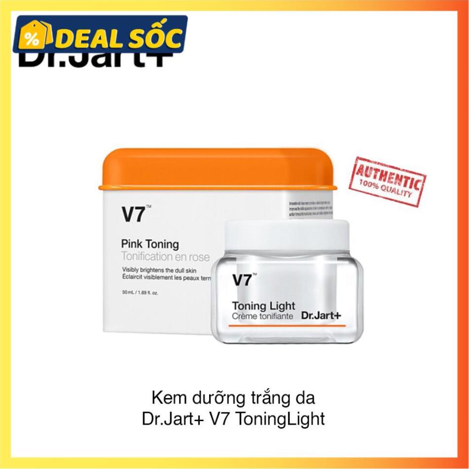 Kem Dưỡng Da🎁KÈM QUÀ TẶNG🎁Kem V7 dưỡng trắng và tái tạo da - Toning Light Dr.Jart+ 50mL