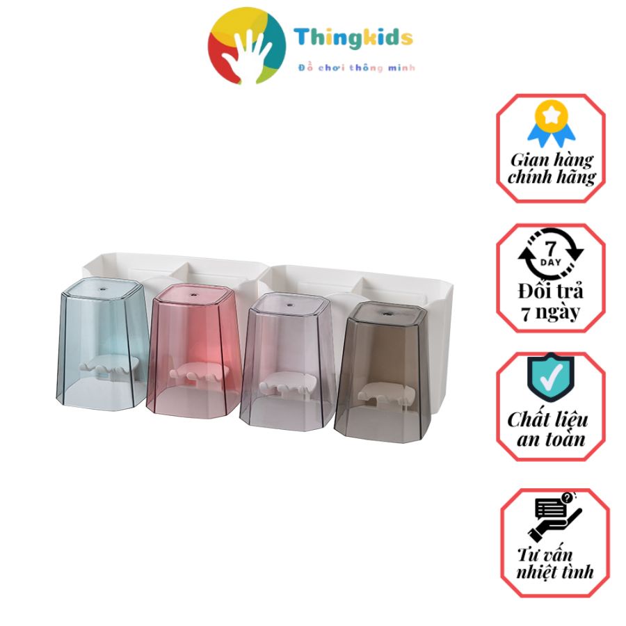 Để kem đánh răng loại 2 3 4 cốc mầu ecoco - Thingkids