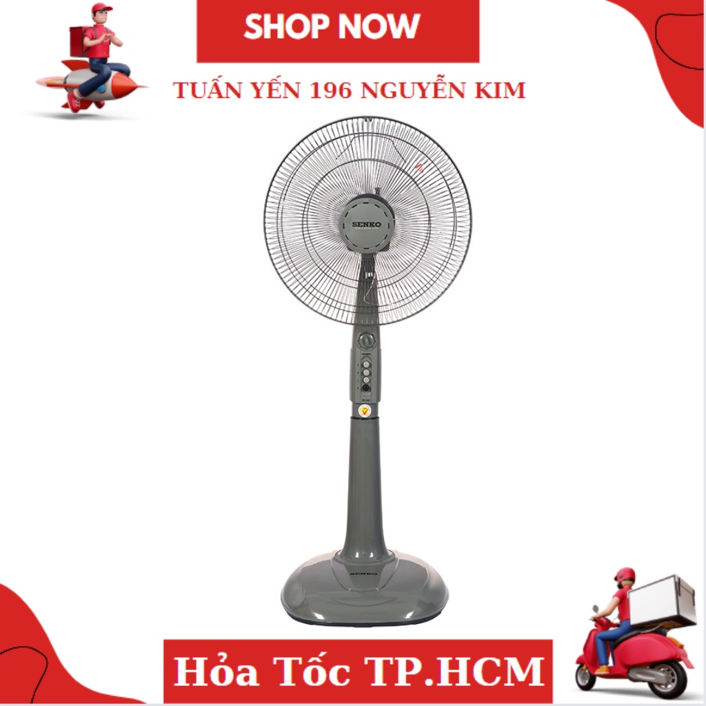 Quạt đứng có chức năng hẹn giờ Senko DH1600