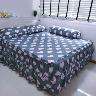 Grap 1,8m nệm 20cm phủ 3 mặt,mền 2,2m