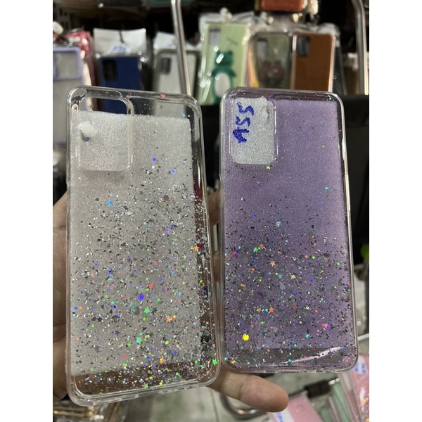 Ốp lưng Oppo A55 /Oppo A56 dẻo trong kim tuyến