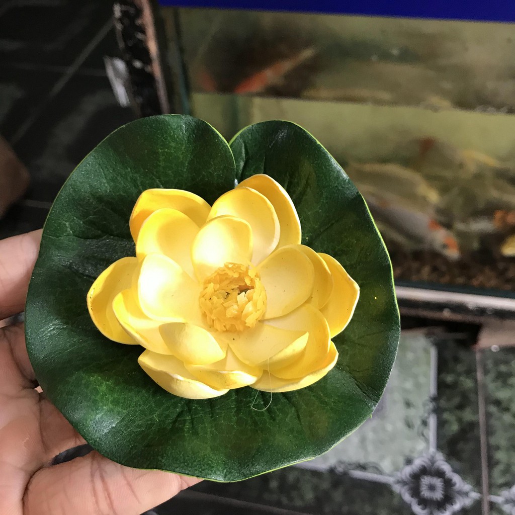 SEN GIẢ TRANG TRÍ HỒ CÁ NON BỘ ĐƯỜNG KÍNH 11CM