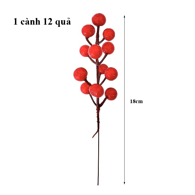 Nhánh đào đông mini 1 nhánh 12 quả to tròn