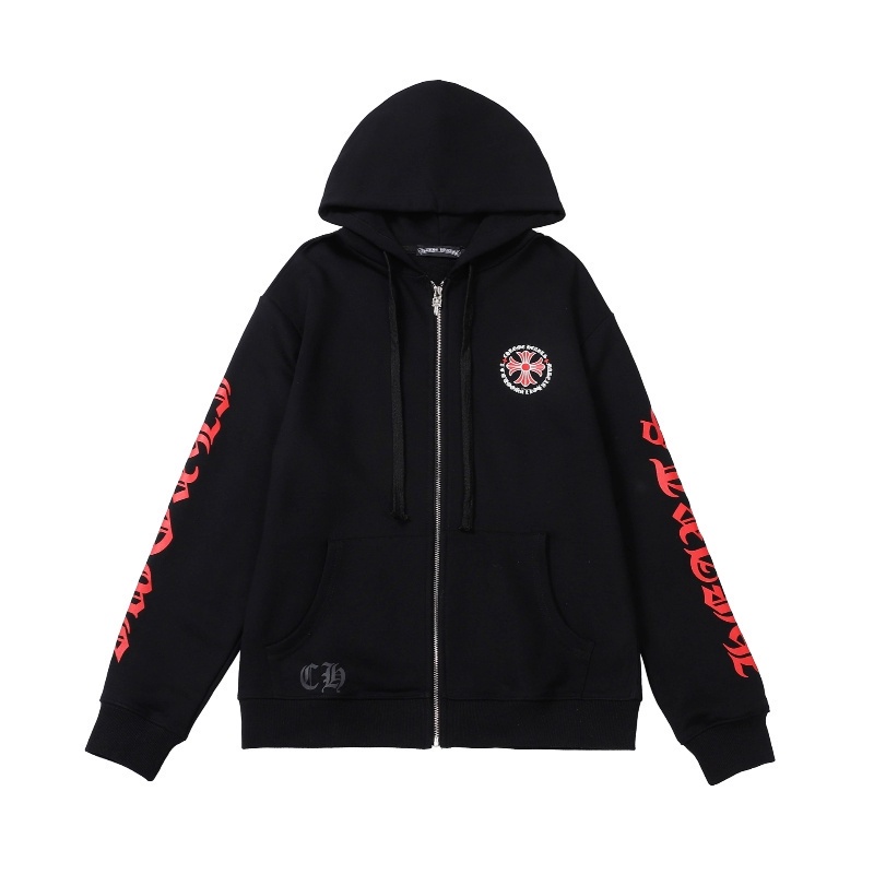 Hàng Có Sẵn Áo Khoác Cardigan Cotton Dáng Rộng Tay Dài Có Khóa Kéo In Hình CH Sanskrit Dành Cho Cặp Đôi