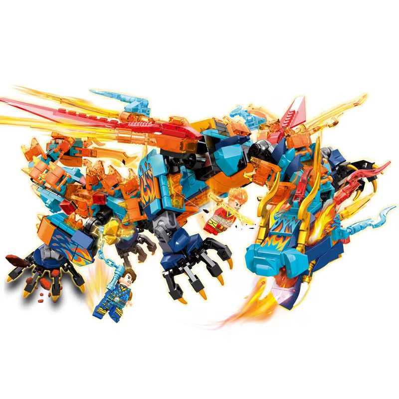 Building block dragon toy assembly toy boy toy