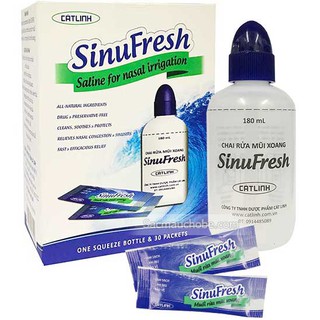 BÌNH RỬA MŨI SINUFRESH 30 GÓI MUỐI