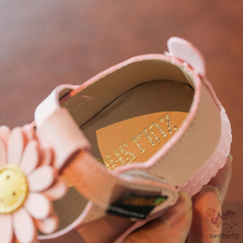 Giày Da Pu Chống Trượt Thời Trang Hàn Quốc Cho Bé Gái