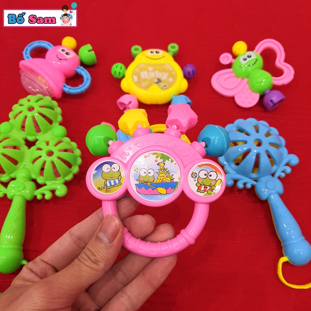 Bộ xúc xắc cho bé 7 món đồ chơi lục lạc vui nhộn Shop Bố Sam