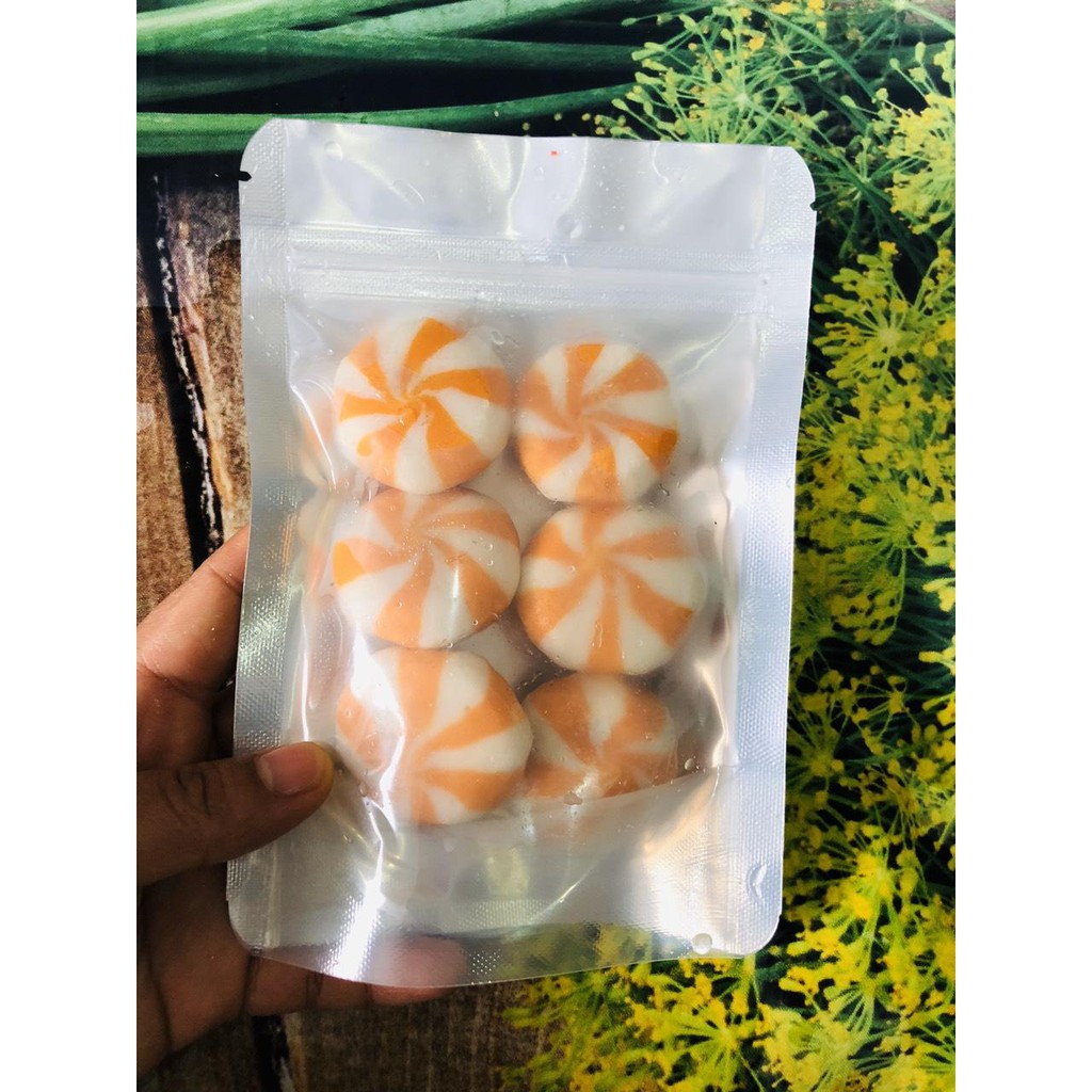 100g viên hải sản nhân trứng nhím màu cam (100g 6 viên)