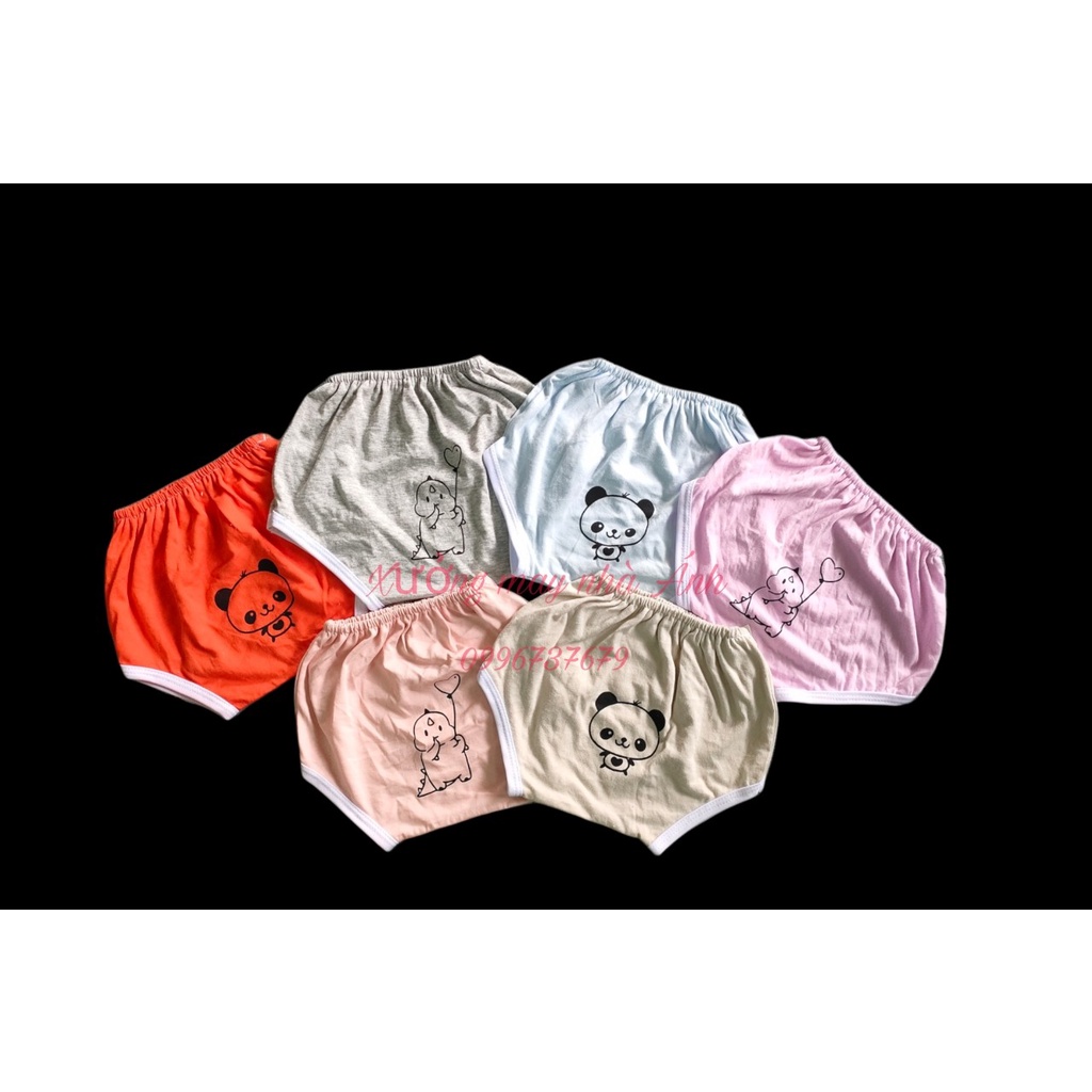 Set 10 quần chip màu in hình dễ thương cho bé