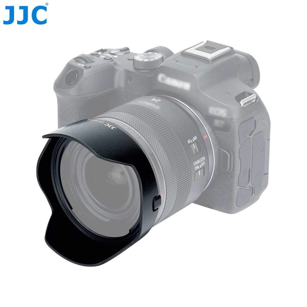 Loa che nắng ống kính JJC EW-65B thay thế cho Canon EF 24mm 28mm f/2.8 IS USM/ RF 24mm F1.8 MACRO IS STM