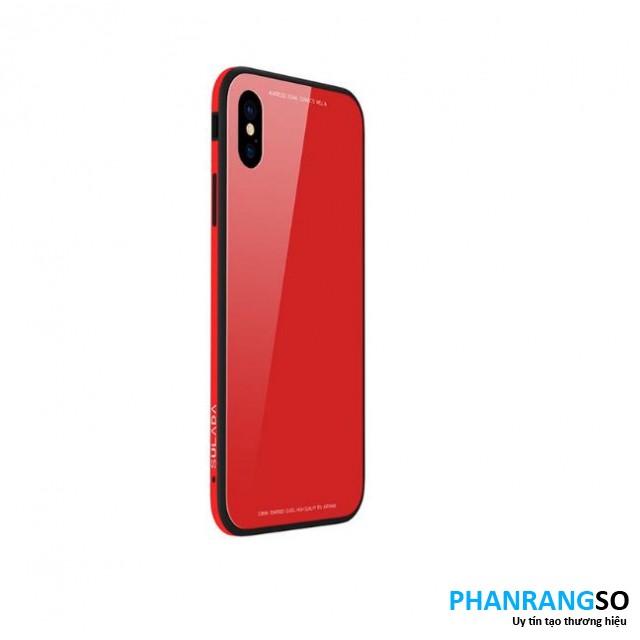 Ốp lưng iPhone X mặt kính Sulada