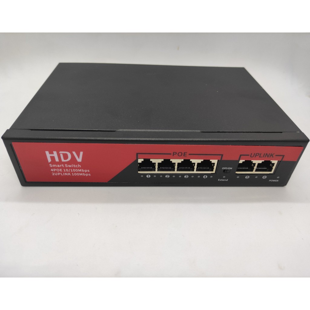 Đâu chia mạng poe Switch POE 4 cổng chuyên dụng lắp camera IP POE siêu bền, 4 cổng POE, 2 Công UP Link