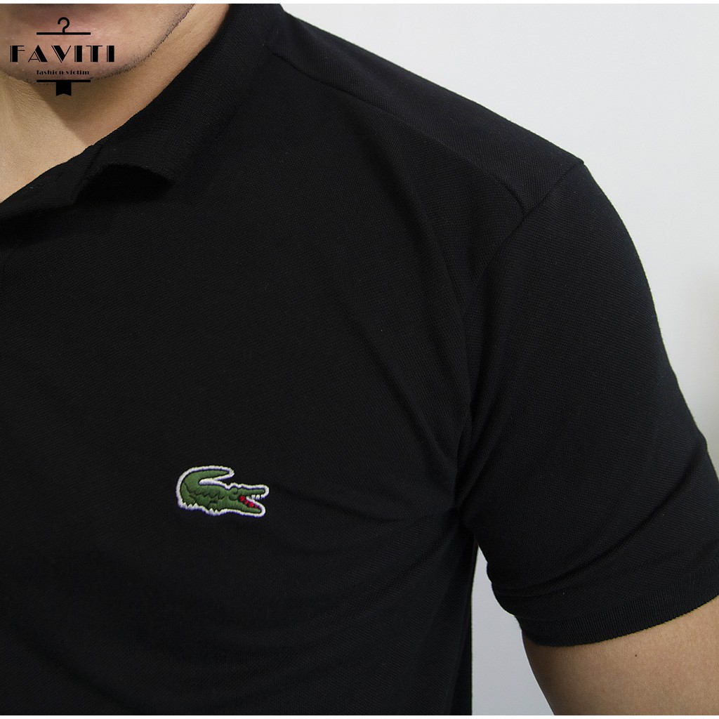 Áo Thun Polo Nam có cổ bẻ tay ngắn đẹp thời trang cá sấu cao cấp FAVITI AT05