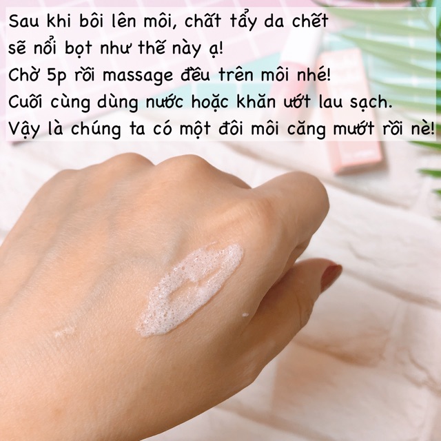 Tẩy da chết môi Unpa Bubi Bubi Bubble Lip Scrub