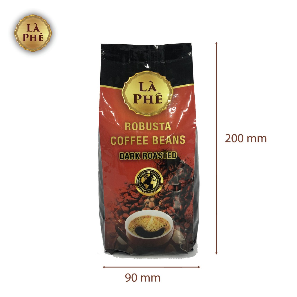 Cà phê hạt Là Phê Robusta dòng dark roast túi 340 gram - UP and WIN