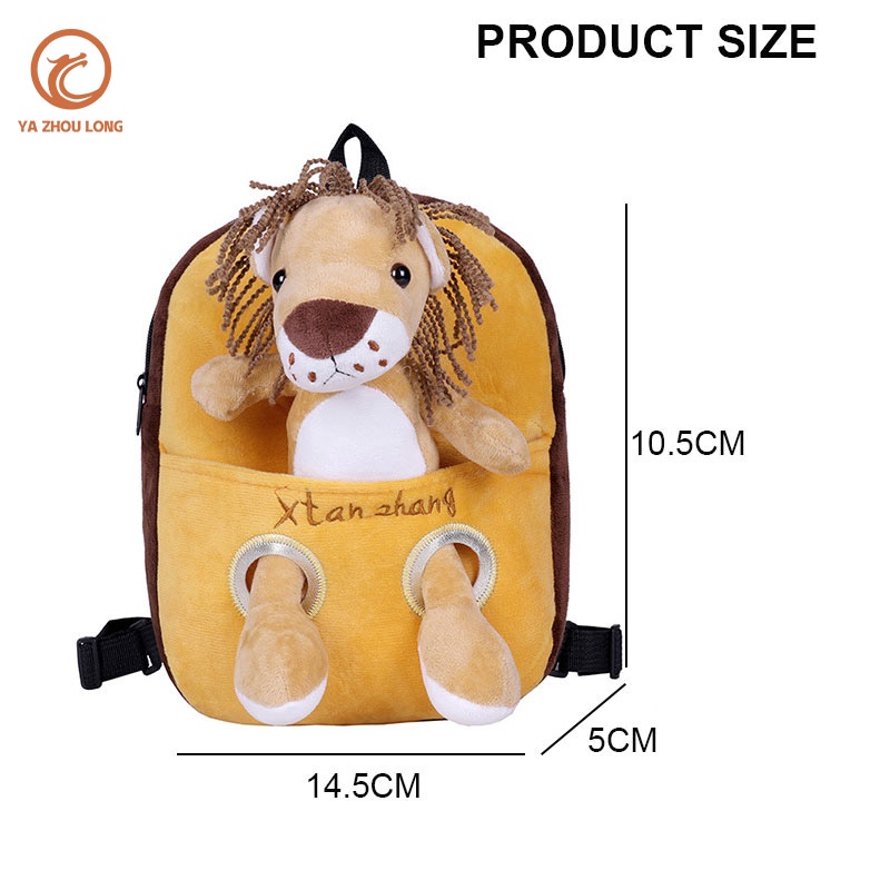 YA ZHOU LONG  Ba Lô Đi Học Chống Thất Lạc Họa Tiết Hoạt Hình Sáng Tạo Đáng Yêu Cho Bé Ba Lô Mẫu Giáo