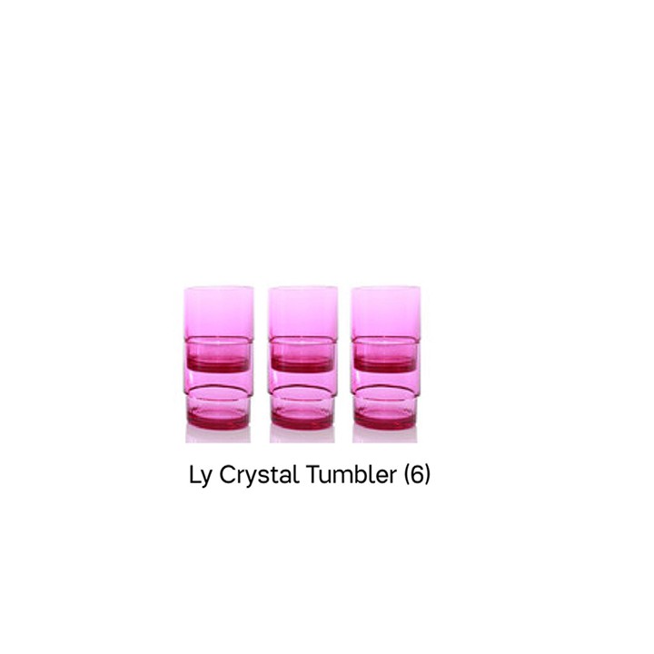Ly nhựa Crystal Tumbler (6 ly- 300k) không tặng
