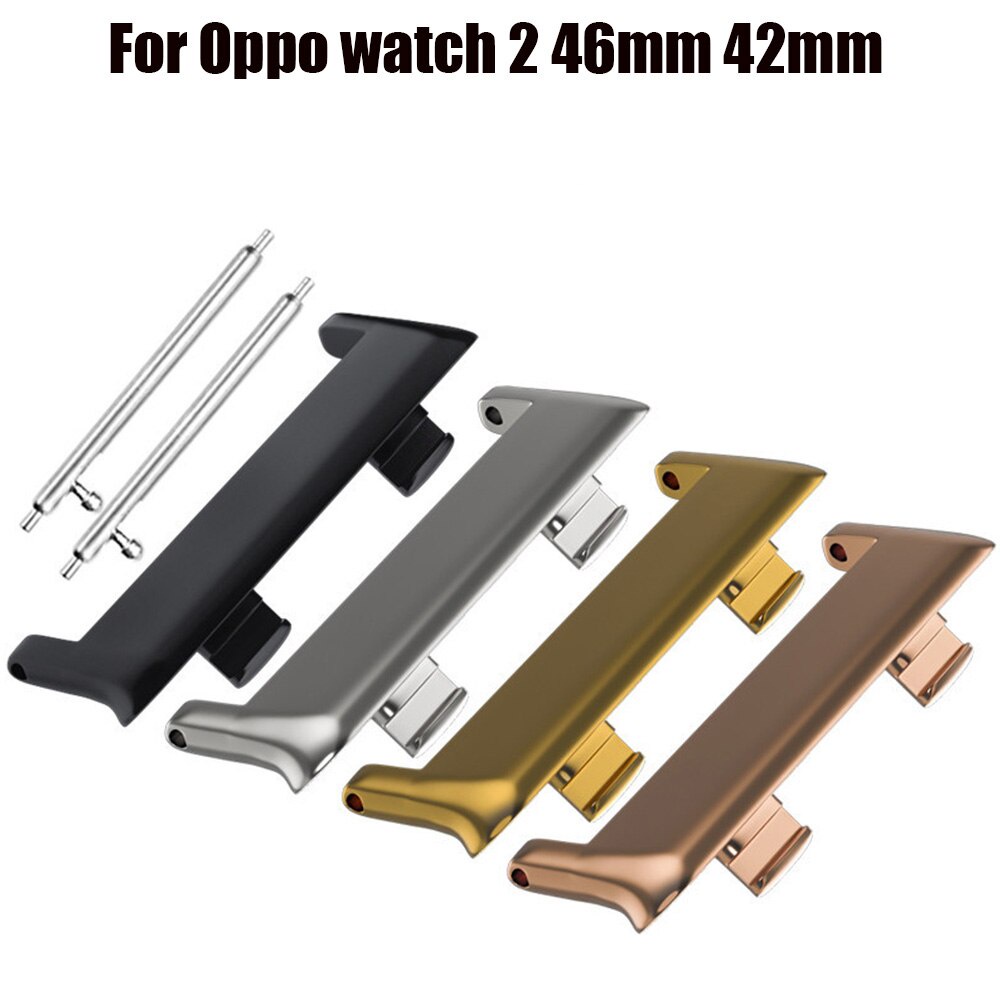 Đầu Nối Kim Loại Không Gỉ Cho Đồng Hồ Thông Minh Oppo 2 46MM / Oppo watch 2 42mm