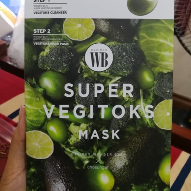 Mặt nạ thải độc rau củ Super Vegitoks /6miếng