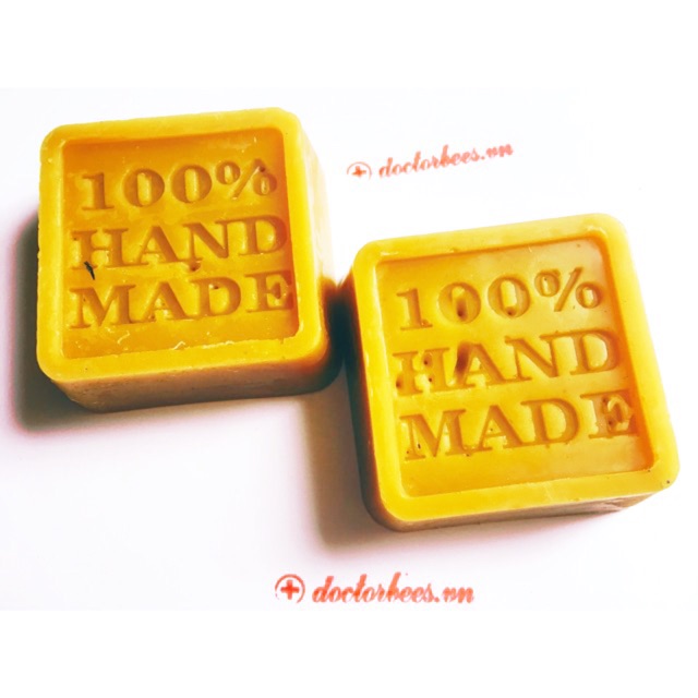 Bộ 2 viên sáp ong handmade xuất khẩu 80gr nguyên chất